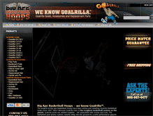 Tablet Screenshot of bigapebasketballhoops.com